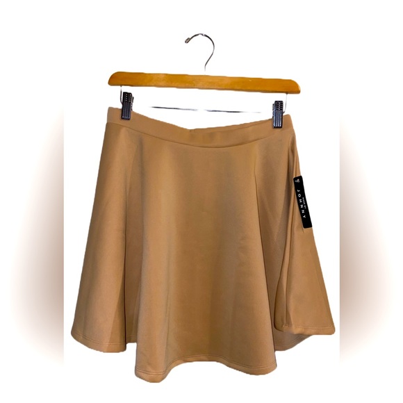 made by johnny Skirts Made By Johnny Khaki Skater Skirt Size Xl